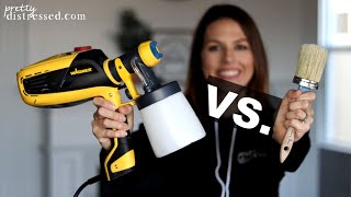 Wagner Flexio 3000 vs. Paint Brush | Chalk Paint Furniture with Spray Gun