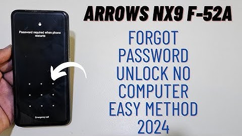 Fujitsu Arrows NX9 F-52A Hard Reset Unlock Password Without Pc