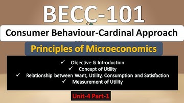 BECC 101 CONSUMER BEHAVIOUR (UNIT 4) PART-1