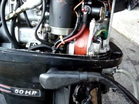 1971 mercury 50 hp - YouTube 1970 evinrude wiring diagram for shifter 