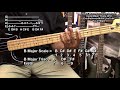 12 Bar Blues Bass Guitar Major Triads Walking Bass Lesson @EricBlackmonGuitar