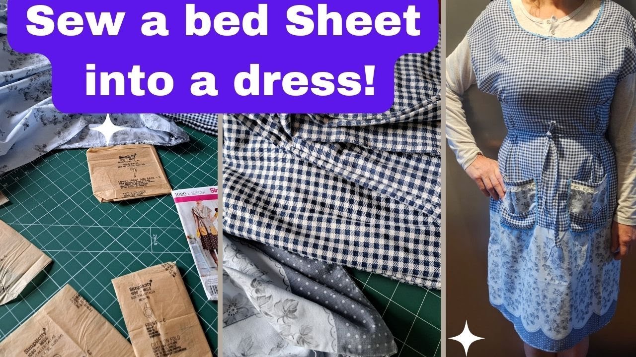 TRANSFORMING Bed Sheets Into a STUNNING Dress!