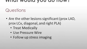 Using pressure wire to test non-culprit lesions during ACS