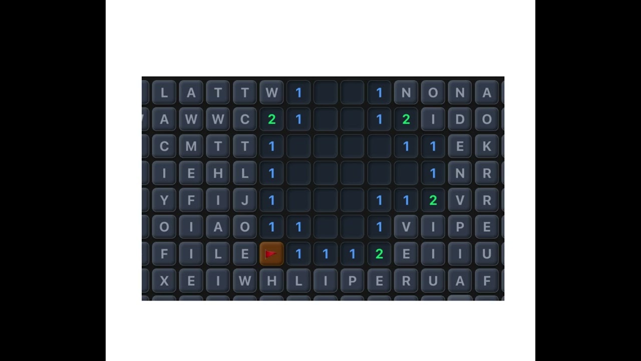 how to play this minesweeper + scrabble game