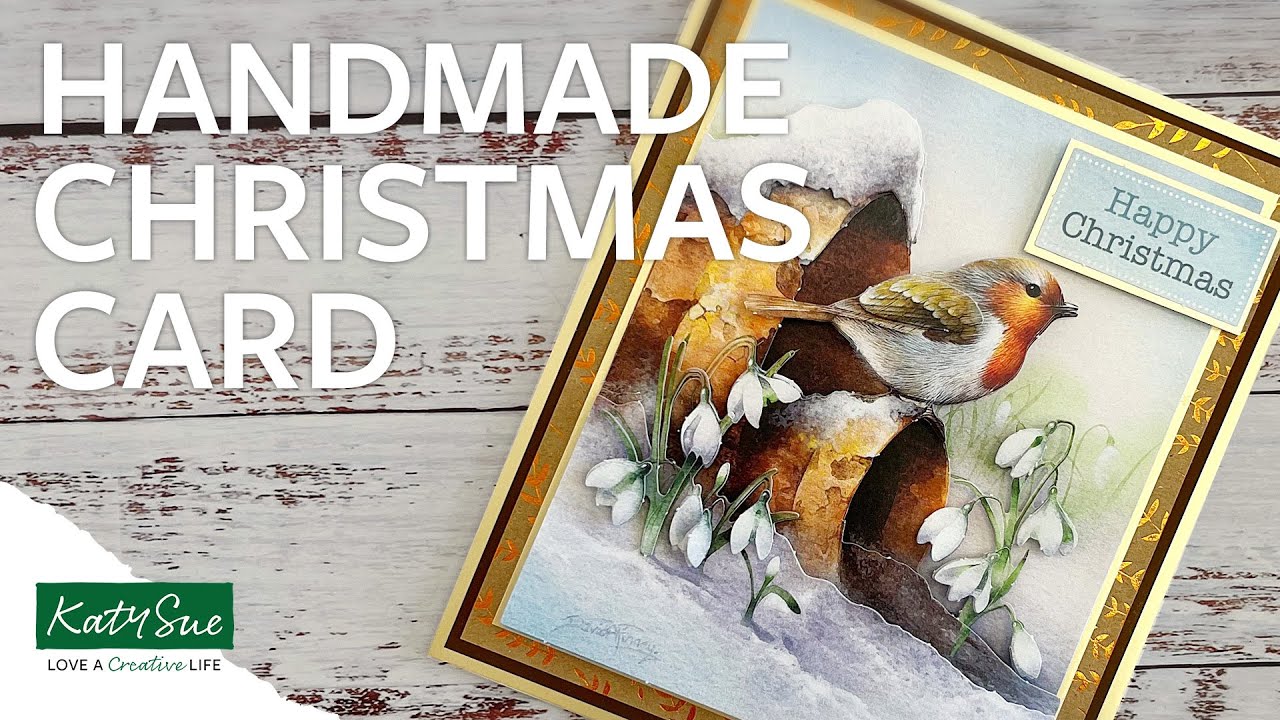 Robin Die Cut Decoupage Christmas Card YouTube