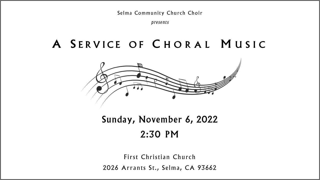 Concert "A Service of Choral Music" YouTube