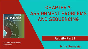 12th Commerce | Assignment Problem and Sequencing - Activity 1