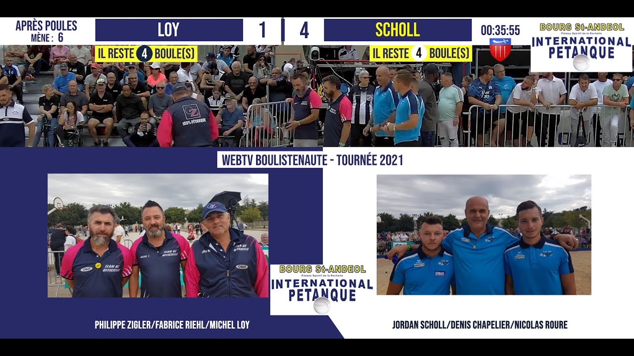 Miniature : Après Poules LOY vs SCHOLL : Supranational à pétanque de Bourg-Saint-Andéol - 25 & 26 septembre 2021
