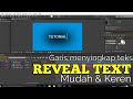 Tutorial after effect motion graphic reveal text  text from line 