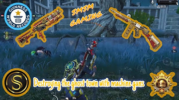 تدمير مدينة الاشباح بالبنادق الرشاشة Destroying the ghost town with machine guns #pubgmobile #gaming