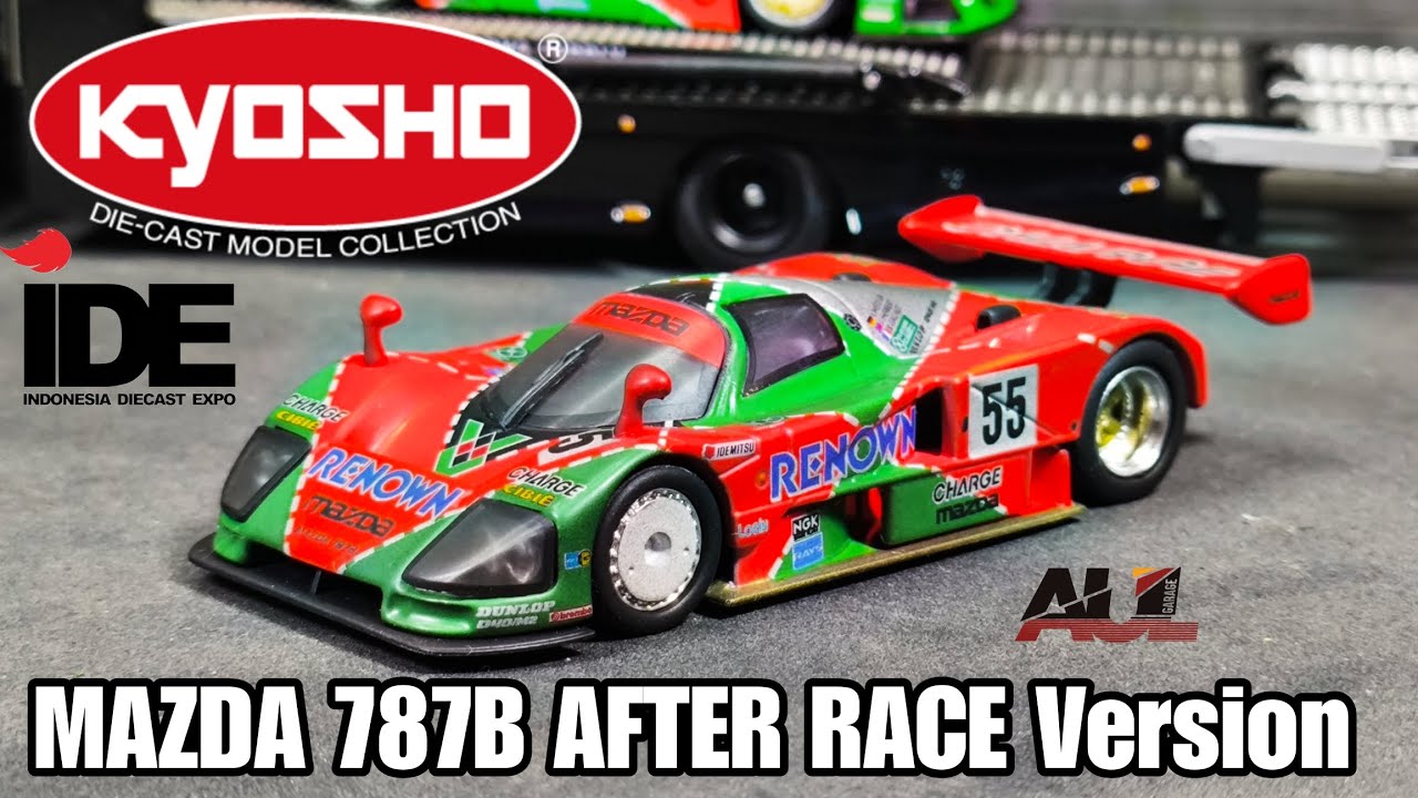 1/64 Mazda 787B Afetr Race Version by Kyosho. Indonesia Diecast
