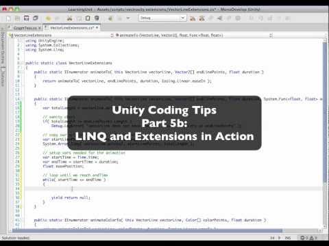 Unity Coding Tips Part 5b: LINQ and Extensions in Action