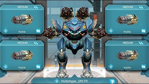 War Robots [3.6] Test Server- New Robot Spectre Gameplay with 4 hydra ! OMG