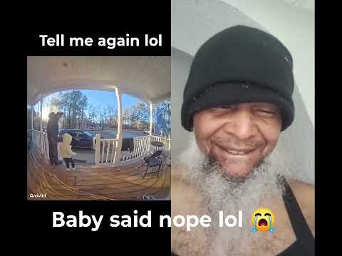 Mom slips and falls and kid tells mom, "That's what you get."