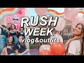 SORORITY RUSH WEEK! vlog & outfits