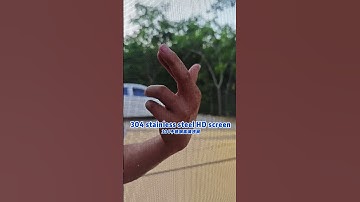 Stainless steel rewinding diamond mesh invisible screen, 304 stainless steel HD screen.#qiangning