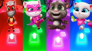 Heroes Tom - Angela Hank - Talking Tom - Taking Angela | Tiles Hop EDM RUSH