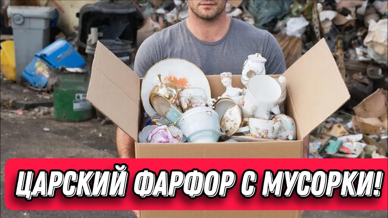 Находки на мусорках Санкт-Петербурга! ДОРЕВОЛЮЦИОННЫЙ ФАРФОР И ТЕХНИКА APPLE!