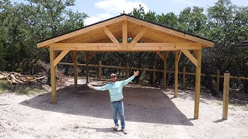 Building a 20x22ft Carport / Start to Finish