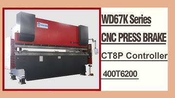 RONGWIN High Quality WD67K series CT8P CNC system 400T6200 big press brake testing before delivery