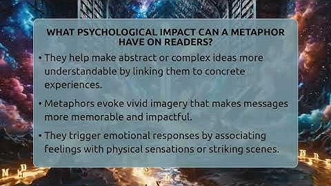 What Psychological Impact Can A Metaphor Have On Readers? - The Prose Path