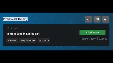 Remove loop in Linked List | GeeksforGeeks POTD 26 January 2025 | potd solution