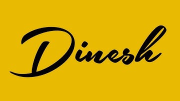 Dinesh Signature Style | Dinesh Name Signature Style | D Name Signature By Sign O Sign