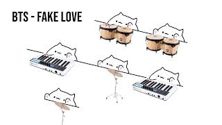 Bongo Cat - BTS "Fake Love" (K-POP) chords