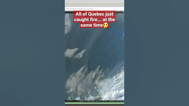 Allof Quebec Just Caught Fire... At the Same Time🤔 #shorts #fire #wildlife #quebec #canada