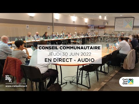 Direct audio du conseil communautaire de l’ACSO du jeudi 30 juin 2022 à 18h30