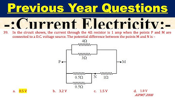 In the circuit shown, the current through the 4Ω resistor is 1 amp when the points P and M are conn