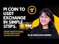 How to swap Pi Coin to Usdt on Pi Browser without regional restrictions, No ID verification Needed.
