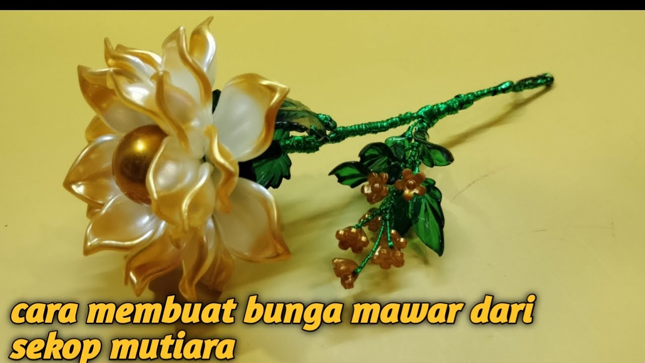Cara membuat bunga mawar dari bahan akrilik
