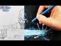 Como dibujar a SUB-ZERO con Lápices de colores Mortal Kombat || How To Draw Sub-Zero || DibujAme Un