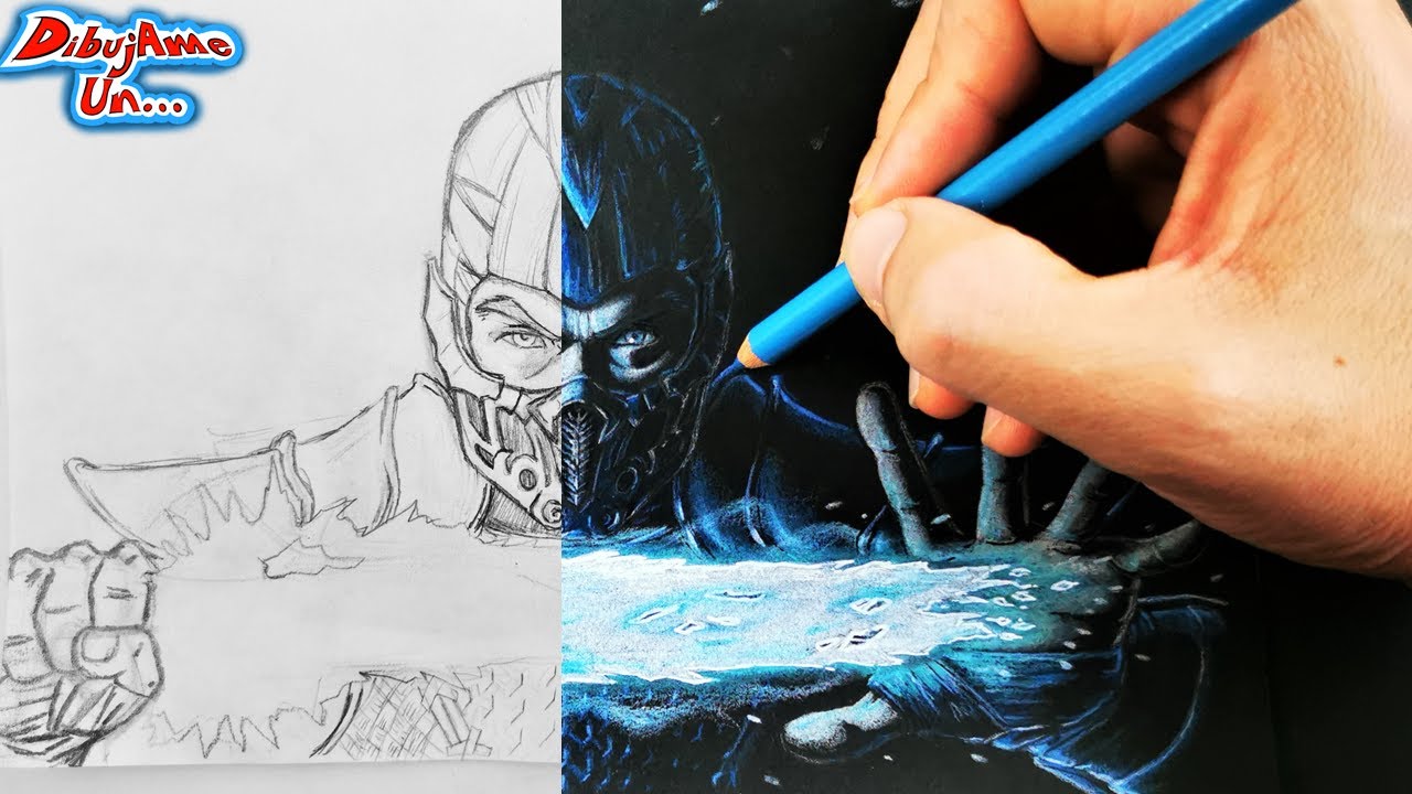 Drawing SUB-ZERO Mortal Kombat 2021 easy way || Draw me a... - thptnganamst.edu.vn