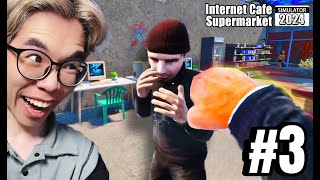 TRÚNG SỐ THÀNH TỶ PHÚ THÌ GẶP NHIỀU TRỘM | Internet Cafe & Supermarket Simulator 2024 #3