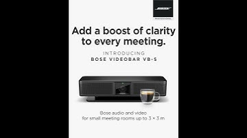 BOSE Video Bar for your conference room! - Presentation skills to impress your clients with BOSE