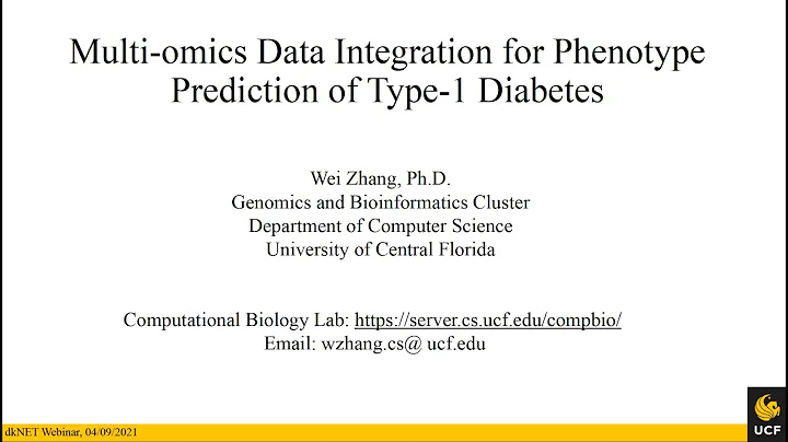 dkNET Webinar: Multi-Omics Data Integration for Phenotype Prediction of Type-1 Diabetes 04092021