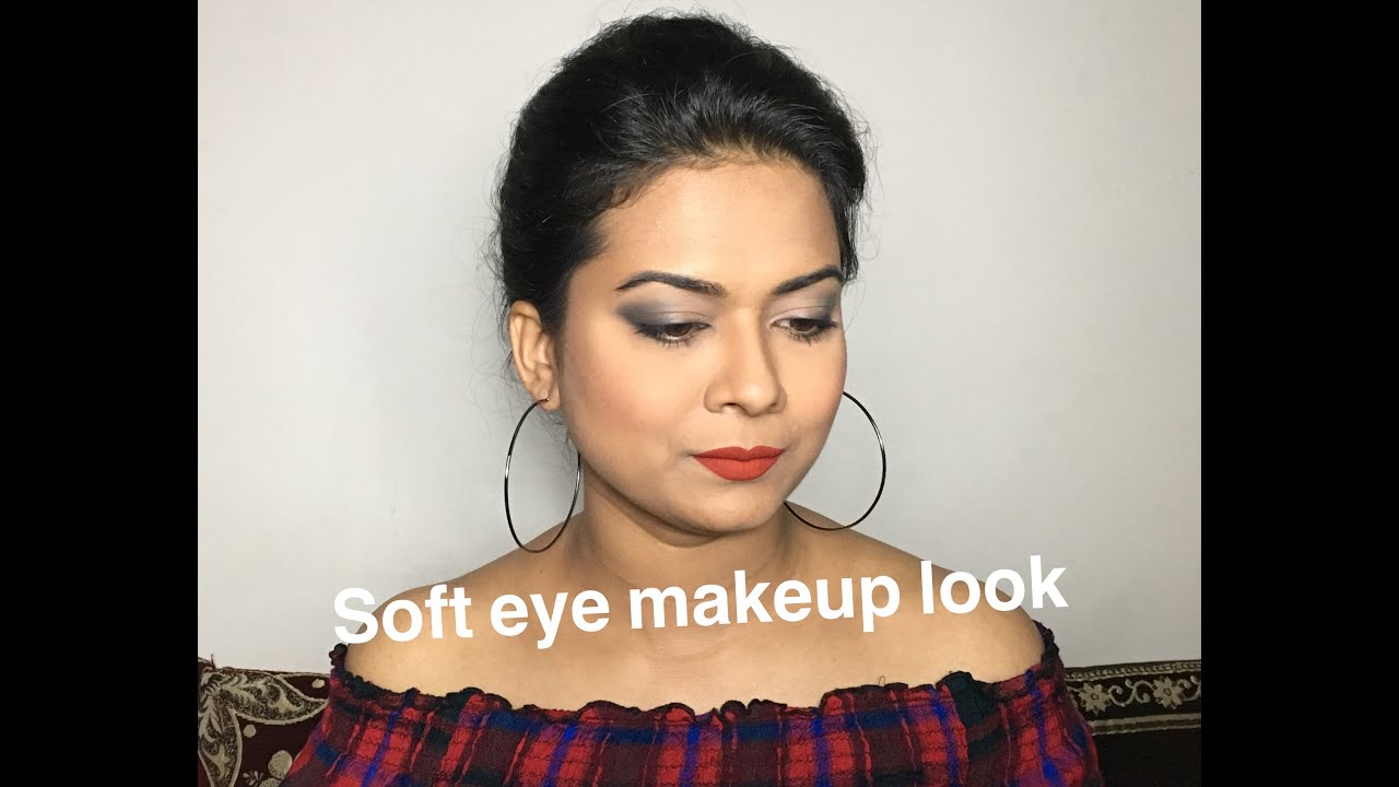 Soft eye makeup tutorial I soft eyeshadow tutorial - YouTube