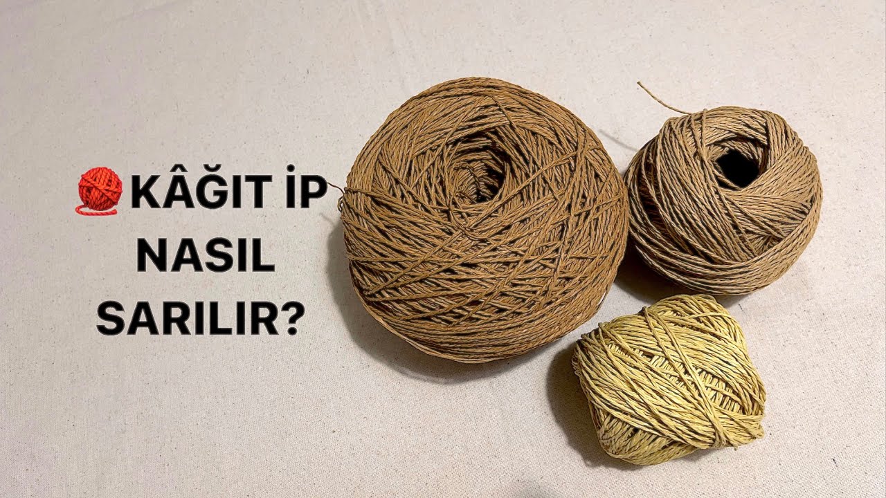 🧶Kağıt ip nasıl sarılır? Basit ve pratik bir yöntem