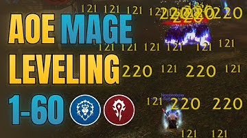 WoW Classic Mage AOE Leveling Guide 1-60 | FASTEST Spots & Rotation (Horde/Alliance)