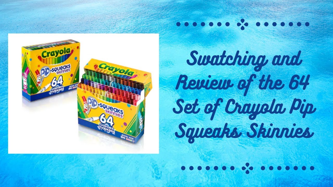 Crayola 64 Count Pip-Squeak Skinnies: What's Inside the box