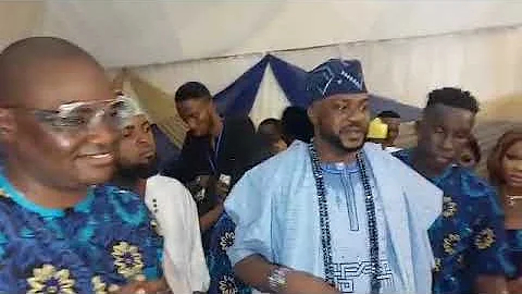 Odunlade Adekola dance for Jide Kosoko at the event in Abeokuta 