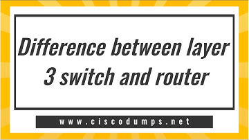 【ThinkMo】Differences between layer 3 switch and router #Cisco #CCNA #CCNP #CCIE #network