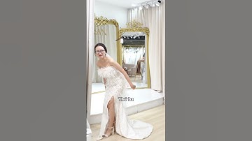 Váy cưới đuôi cá dáng dài có gây khó khăn cho nàng dâu ?