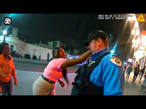 Drunk Florida Girl ATTACKS Cop..