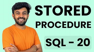 STORED  PROCEDURE  INPUT & OUTPUT  | SQL Mastery Ep- 20 | code io - Tamil
