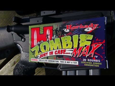 ZOMBIE MAX!!!  .223 Remington 55 gr Z-MAX Ammo Test