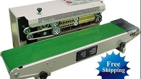 Continuous band sealer machine with Code Printer plastic bag sealing machine sellado de la máquina