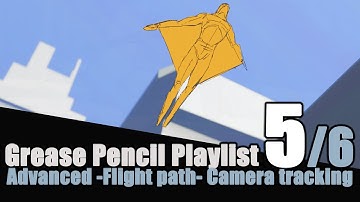 Blender Grease Pencil - Storyboard Animatic Tutorial - 5 of 6 - Advanced pathing, Camera tracking